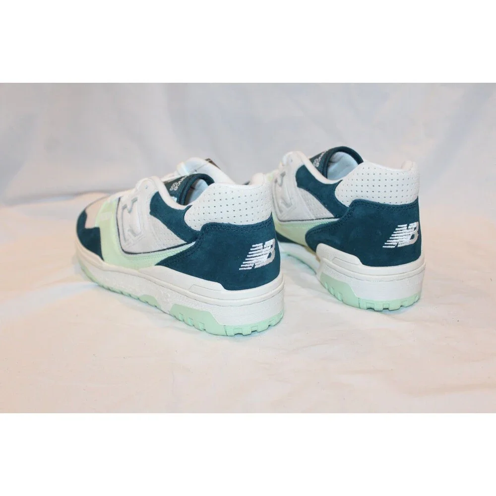 New Balance 550 Men's Green Grey Suede Leather Athletic Sneakers NEW SZ 13